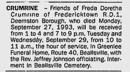 Freda D. Crumrine